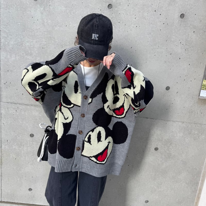 ミッキーマウスニットカーディガン | COPINE