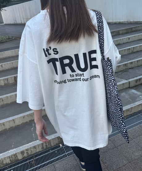 バックプリントビッグtシャツ (ホワイト)