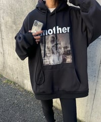 フォトプリントパーカー(ブラック)