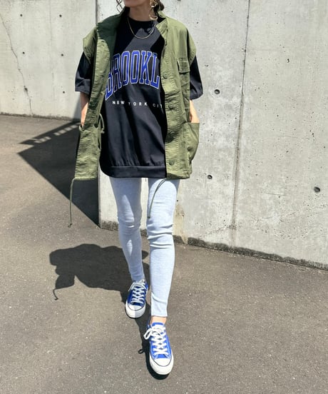 スリット入りリブレギンス