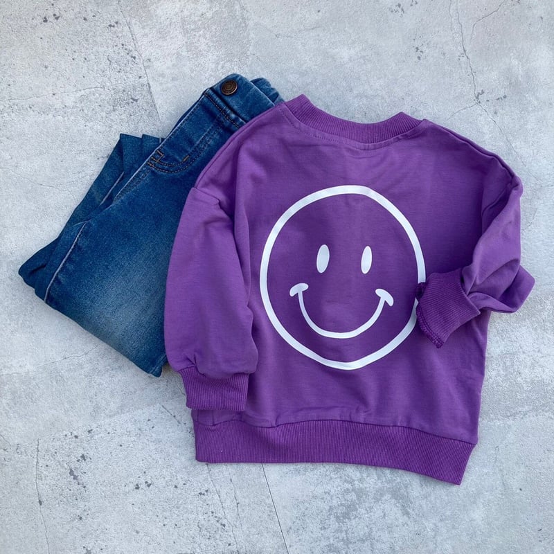 kids】ニコちゃんスウェットセットアップ(2color・2size) | COPINE