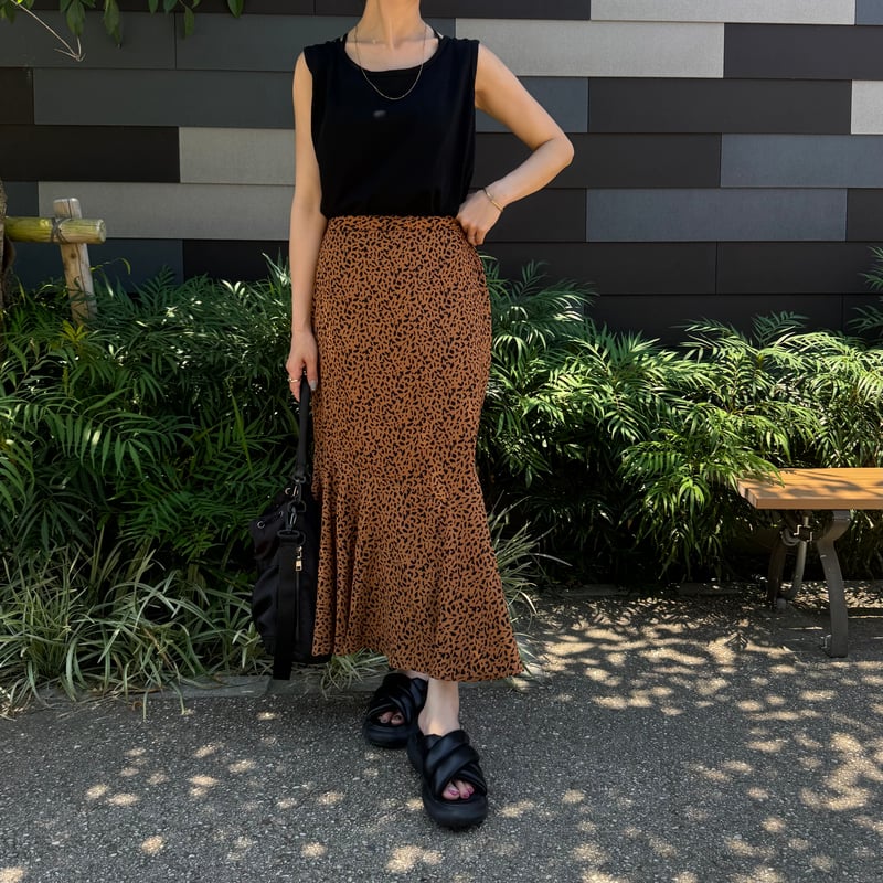 Justcavalli ジャストカヴァリ　レオパード柄 マーメイドスカート 38 Justcavalli ジャストカヴァリ レオパード柄 マーメイドスカート 38