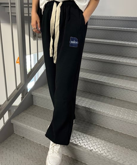 ワッフルパンツ(ブラック)