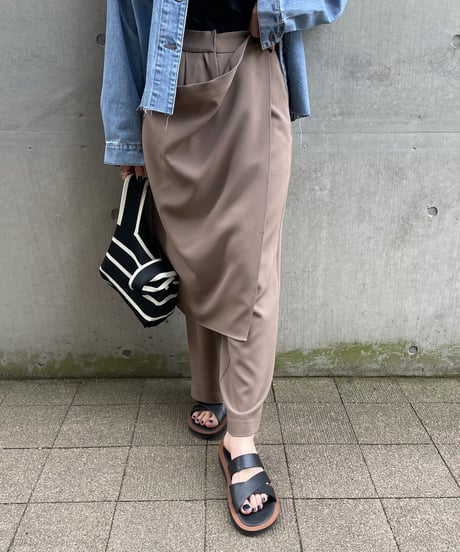 2wayラップストレートロングパンツ