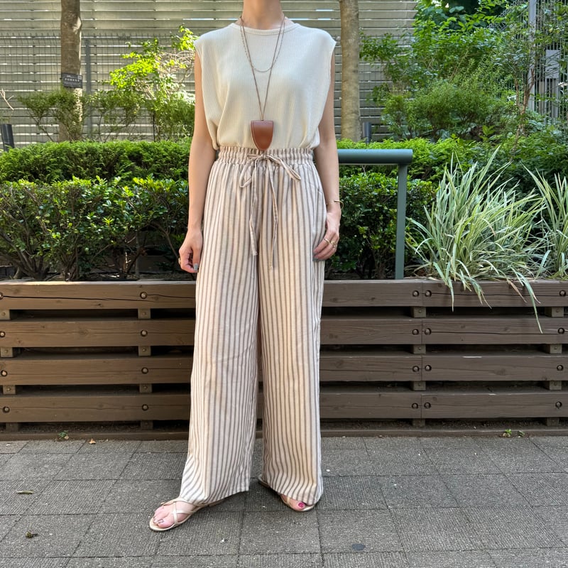 amomento ワイドパンツ　ベージュ amomento ワイドパンツ ベージュ ベージュ系 AMOMENTO(ア