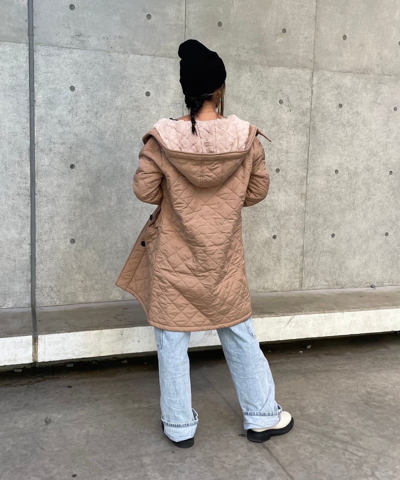 しっかり防寒！裏ファーキルティングコート | COPINE