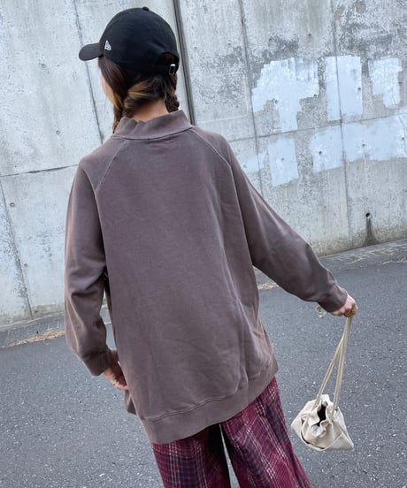 ヴィンテージ加工スウェットトップス