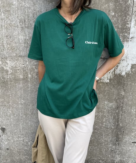 フレンチロゴTシャツ(グリーン）