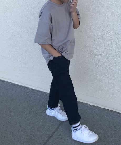 【kids】バックプリントグレージュtシャツ(110〜150)