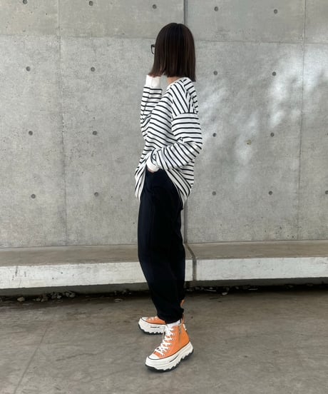 オーバーサイズボーダーロンT