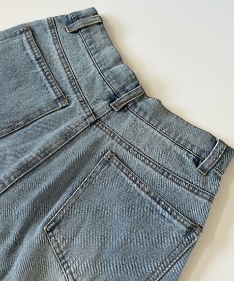 カットオフデニムストレートパンツ