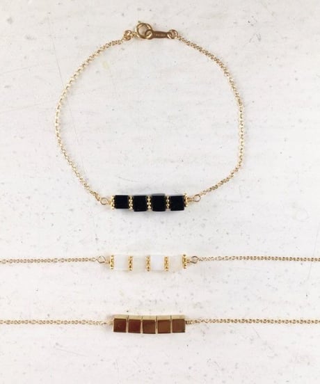 【nemon】Cube bracelet(3color)