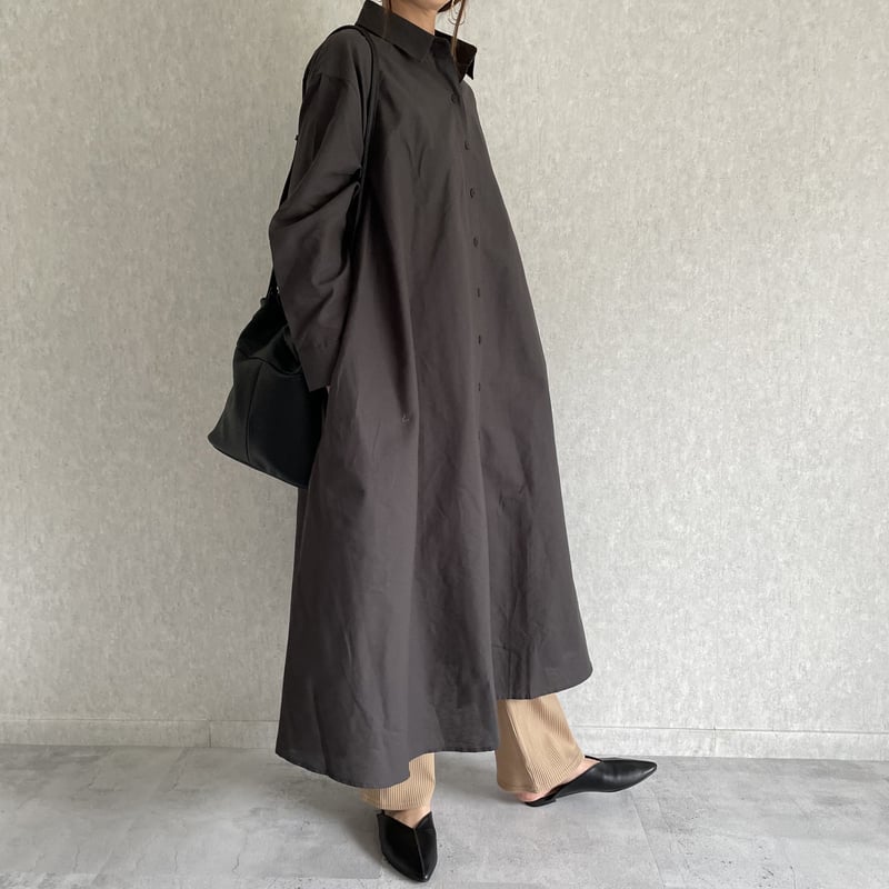 OUTLET】コットンガーゼロングシャツワンピース | COPINE OUTLET】コットンガーゼロングシャツワンピース | COPINE