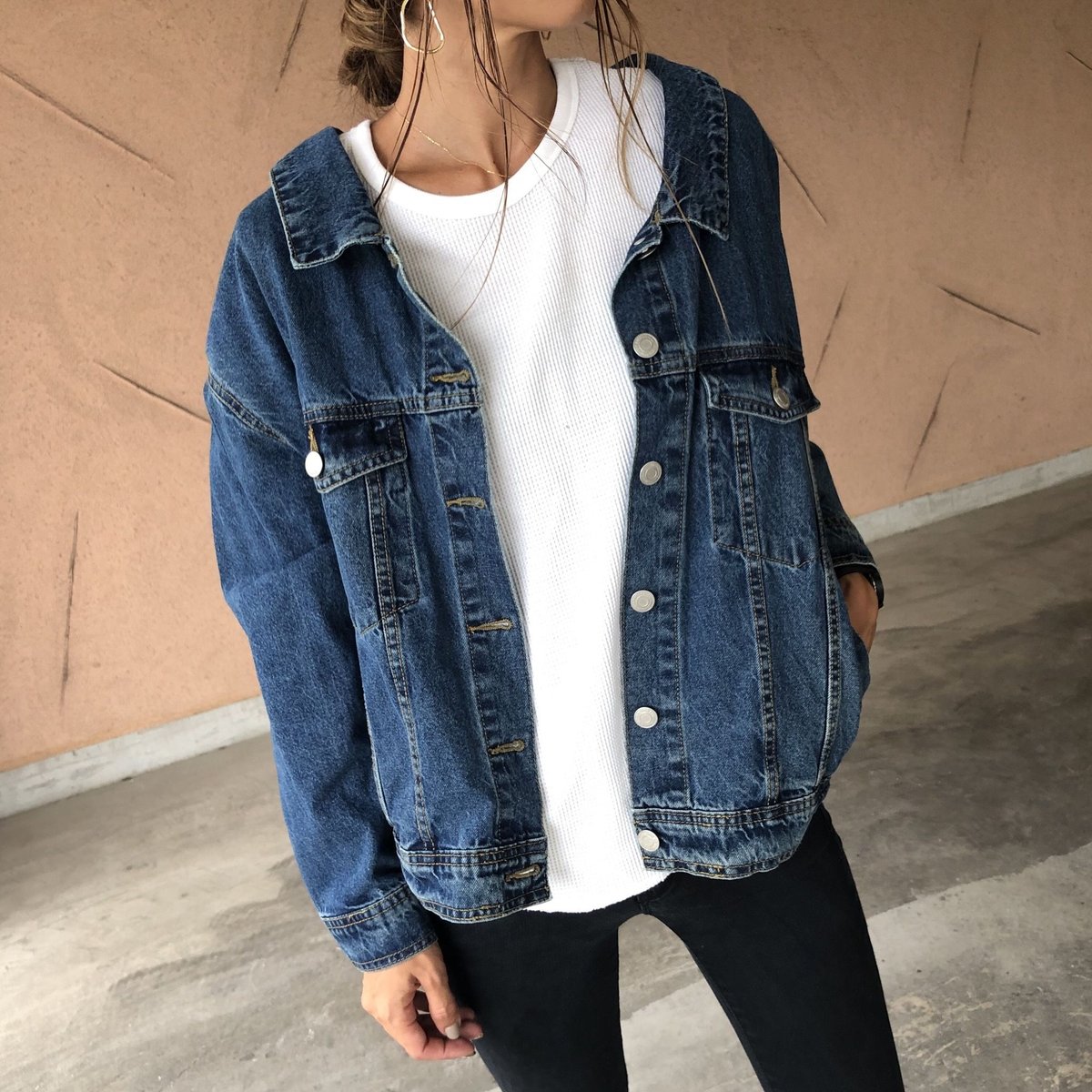 バックレースデニムジャケット | COPINE 