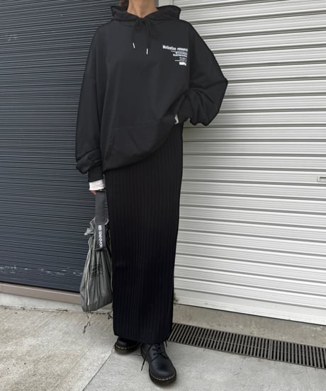 リブニットロングスカート