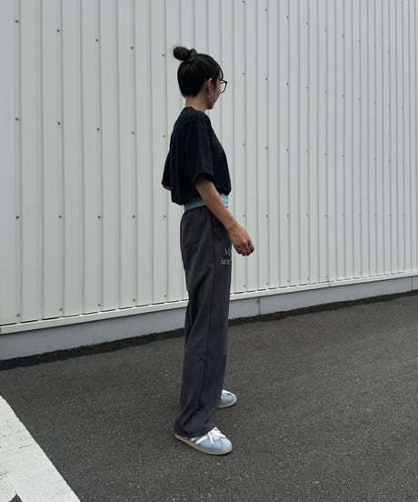 ロゴプリントスウェットパンツ(チャコールグレー)
