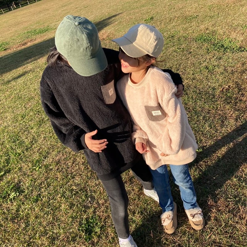 kids】コーデュロイポケットボアフリース(アイボリー100〜150) | COPINE