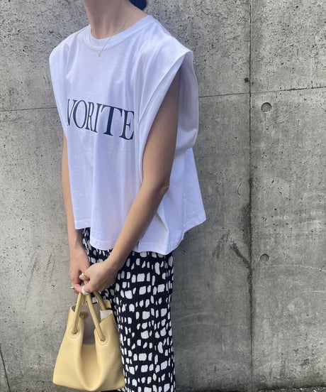 FAVORITEロゴカットソー(アイボリー)