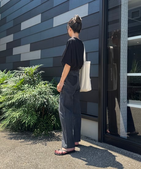 ヒップハートデザインデニムパンツ(ブラック)