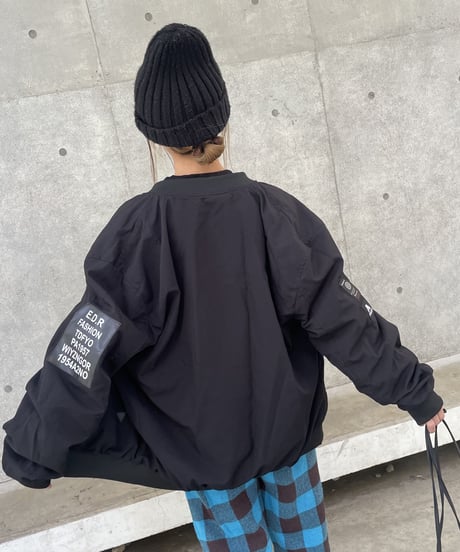 【men's/lady’s】ユニセックス！リバーシブルニコちゃんMA–1(2color/5size)