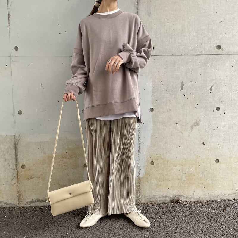 ビッグシルエット袖切り替えスウェット | COPINE ビッグシルエット袖切り替えスウェット | COPINE
