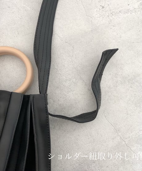 プリーツデザイン2WAY BAG(2color)