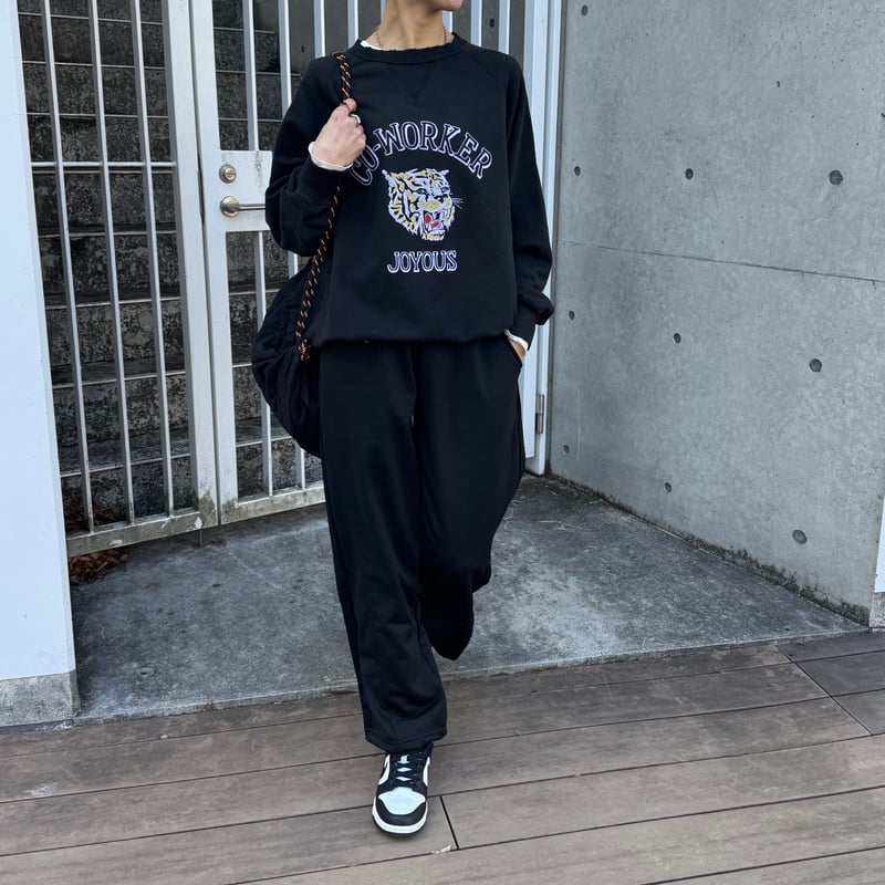 サイド切り替えスウェットパンツ(ブラック) | COPINE