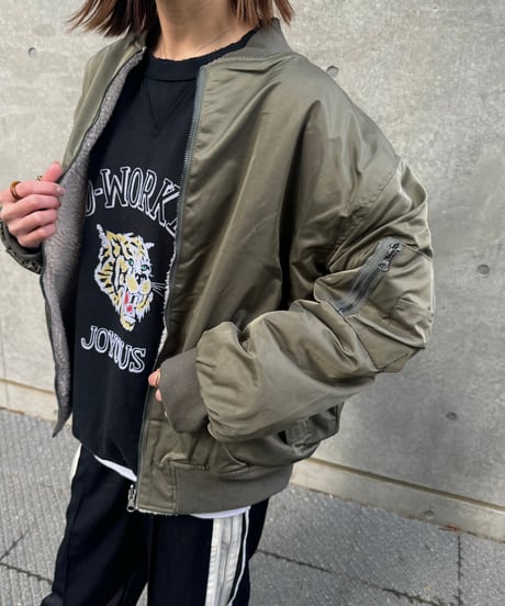 ボア×MA1リバーシブルブルゾン