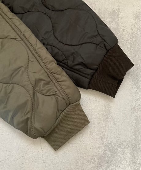 【OUTLET】ウェーブキルティングショートジャケット(カーキ2size)