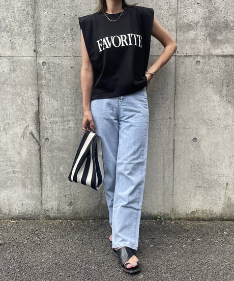 FAVORITEロゴカットソー(ブラック)