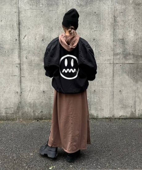 パーカーロングワンピース
