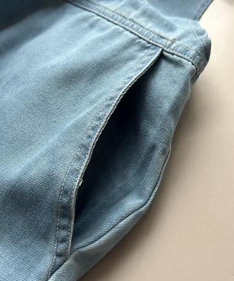7.5ozデニムサロペット(ライトブルー)