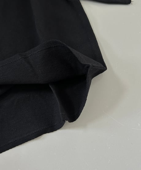 シンプルショート丈Tシャツ(ブラック)