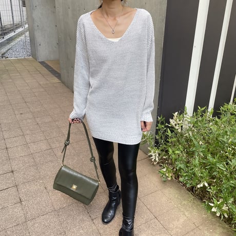 フェイクレザーレギンス（2size）