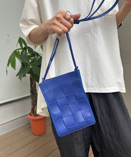 編み込みショルダーバッグ(2color)