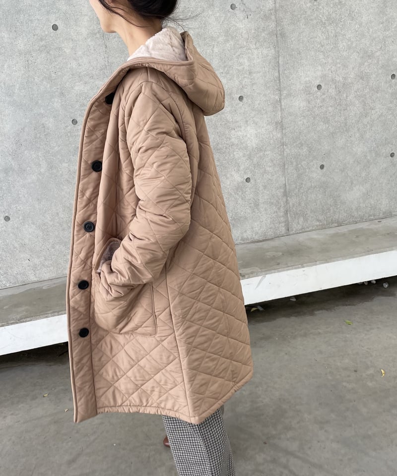 しっかり防寒！裏ファーキルティングコート | COPINE