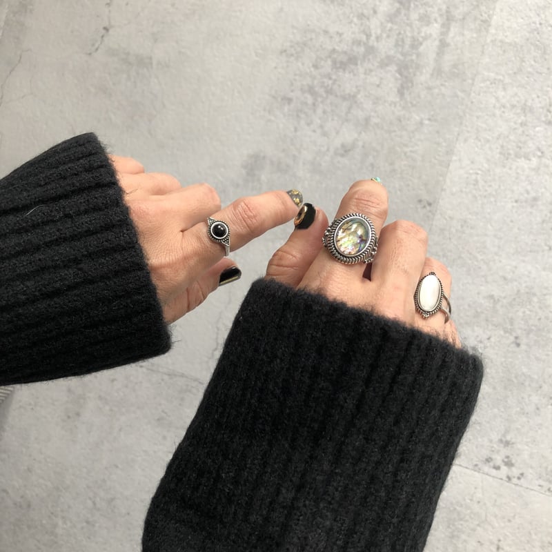 New color!!アンティーク調おしゃれリング シルバー(3点SET New color!!アンティーク調おしゃれリング シルバー(3点SET