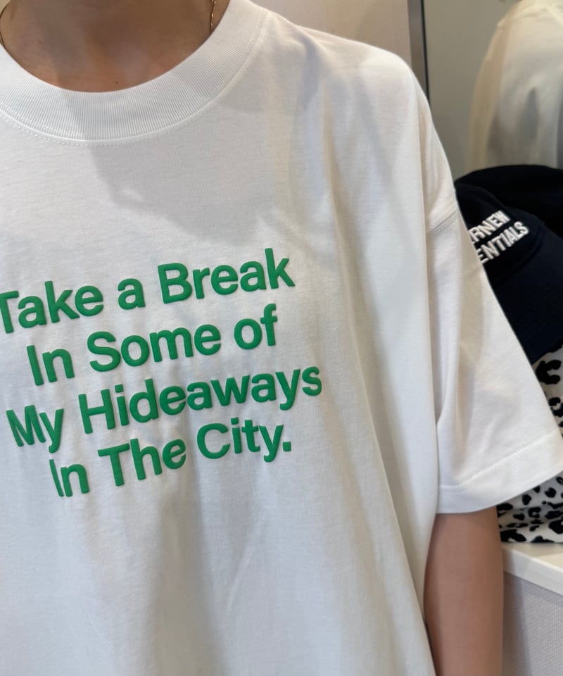 発泡ロゴプリントビッグtシャツ (オフホワイト) | COPINE