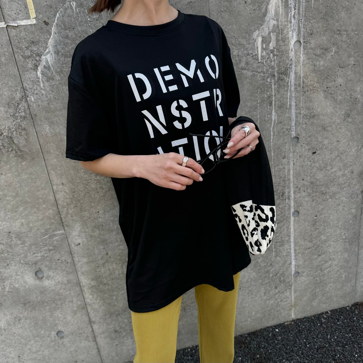 フロントロゴプリントTシャツ(ブラック) | COPINE フロントロゴプリントTシャツ(ブラック) | COPINE