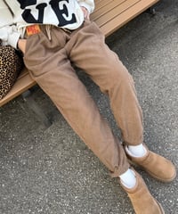 裏起毛コーデュロイパンツ(モカベージュ)
