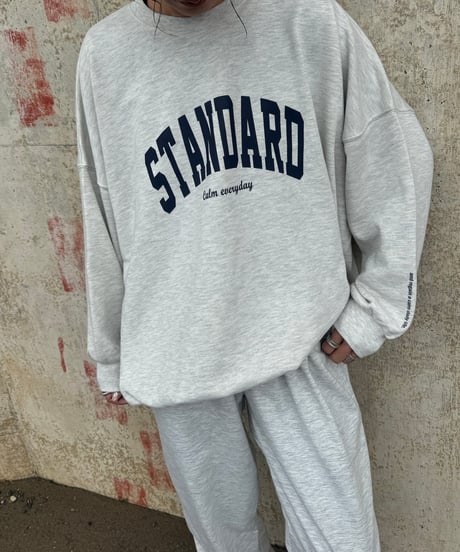 フロント＆スリーブロゴスウェット(オートミール)
