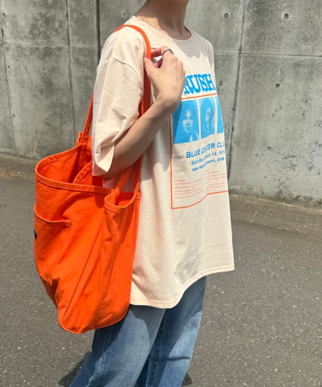 ボックスプリントTシャツ(クリーム)