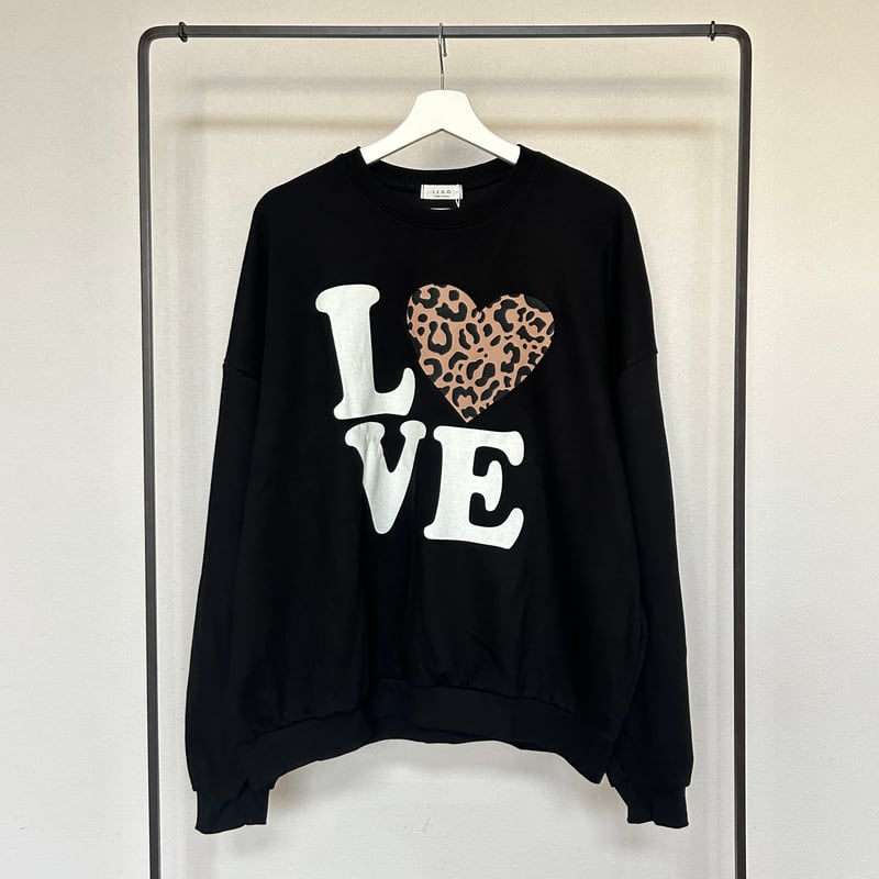 レオパードプリントスウェット(ブラック) | COPINE