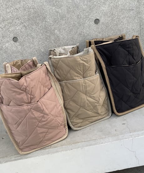 キルティング2WAYトートバッグ(3color)