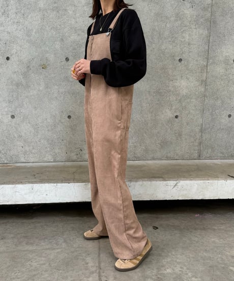 フロントジップサロペット