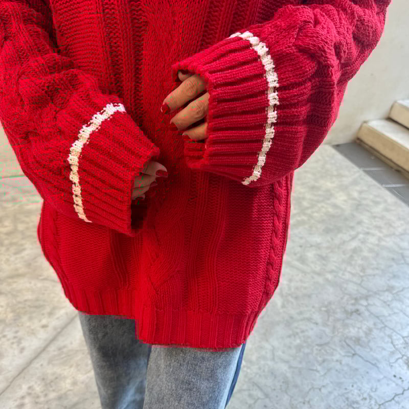 未開封新品✩overE プチハイ5分袖パネルニット25SS 102クリアレッド プチハイ5分袖パネルニット 25SS：クリアレッド│胸が大きな女性