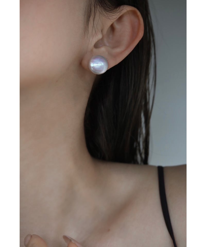 ripsalisリプサリス　color bubble pearl ピアス nude] mini bubble pearl STUD ピアス/イヤリング（white）