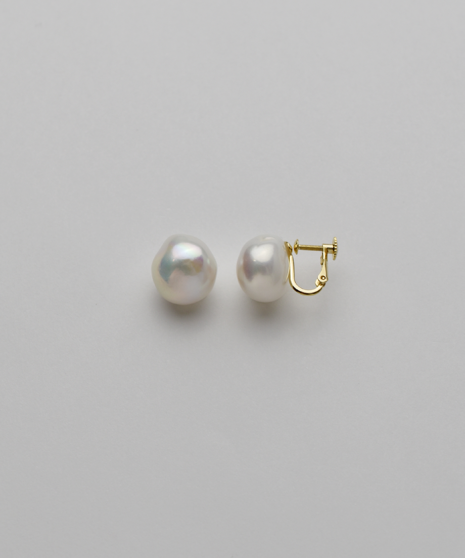 [nude] bubble pearl STUD ピアス/イヤリング （white）