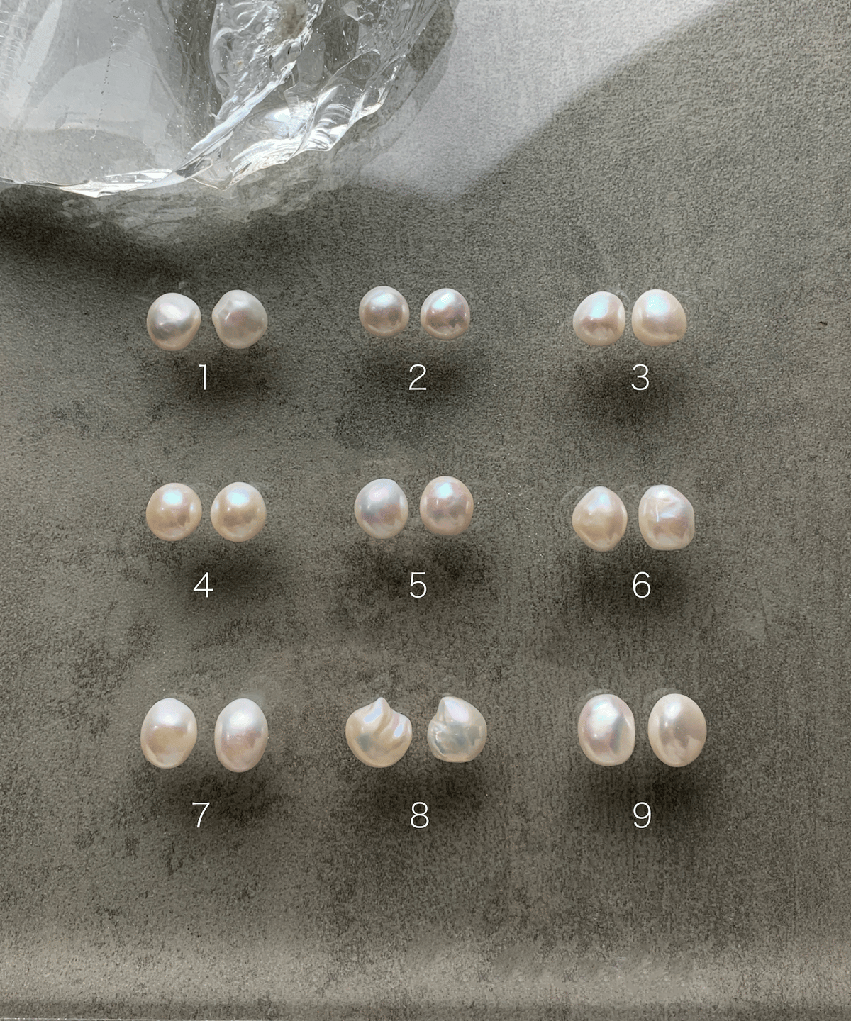 nude] bubble pearl STUD ピアス/イヤリング（white） | rip