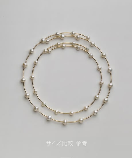 pearl dot choker（GRAY）